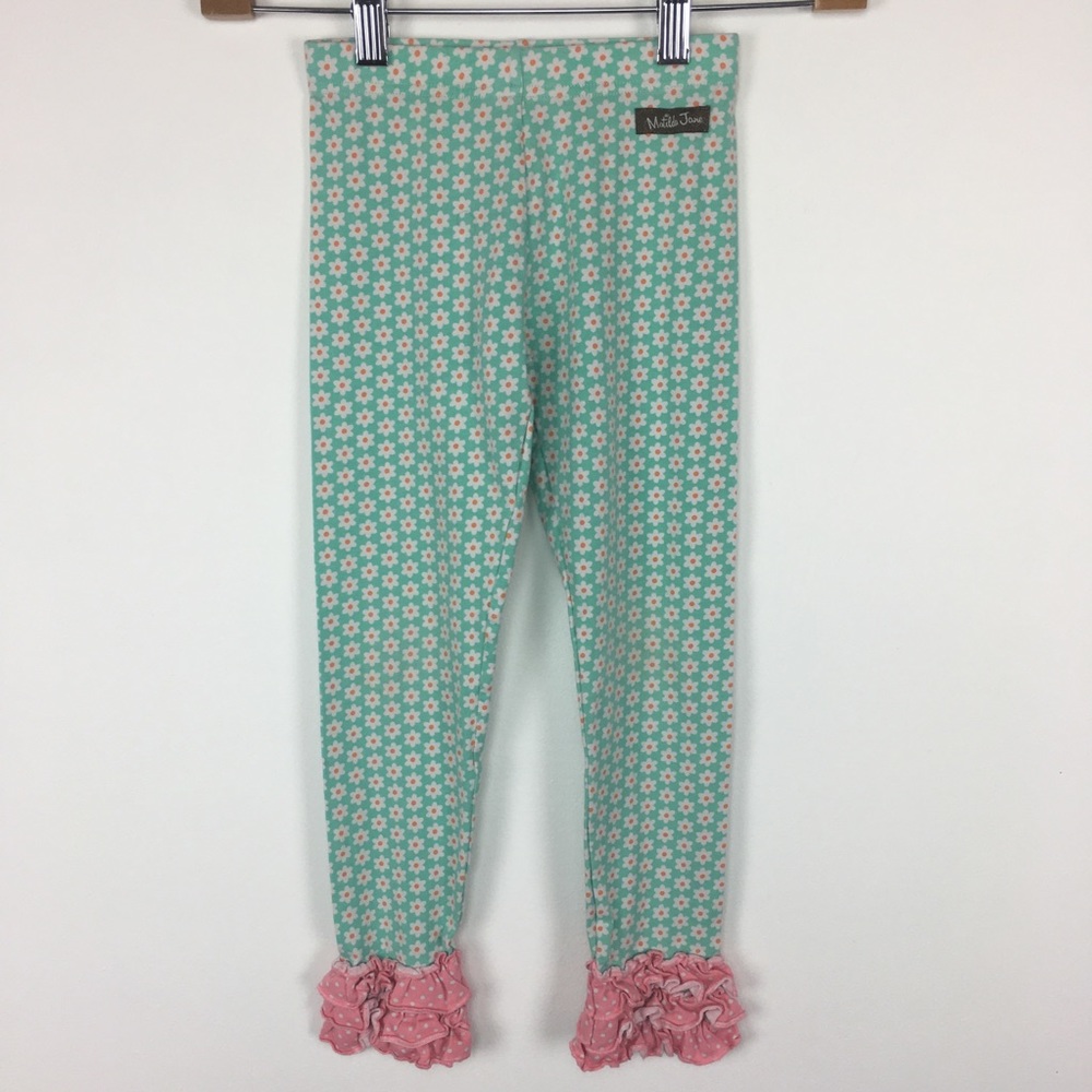 Matilda Jane daisy print ruffled leggings